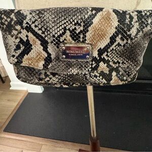 🐍 Nine West Faux Snakeskin Crossbody Bag